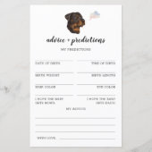 アドバイスと予測ロットワイラーベビーシャワー (正面)