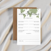 アドバイスと予測旅行をテーマにしたベビーシャワー チラシ