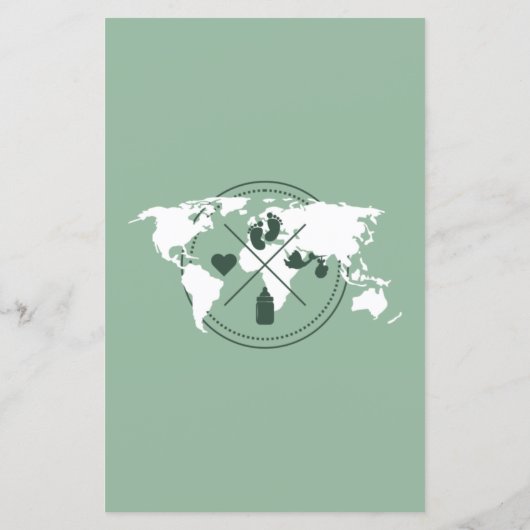 アドバイスと予測旅行ベビーシャワーゲーム (裏面)