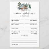 アドバイスと予測Winter Baby Shower Game (正面)