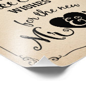 アドバイスと井戸の願いサイン古い紙スタイル フォトプリント            (角)