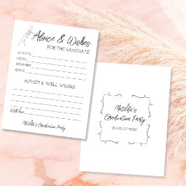 アドバイスと卒業証書の願い 案内状