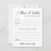 アドバイスと卒業証書の願い 案内状 (正面)