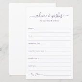 アドバイスと希望 (正面/裏面)