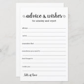 アドバイスと希望 (正面/裏面)