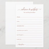 アドバイスと希望 (正面/裏面)