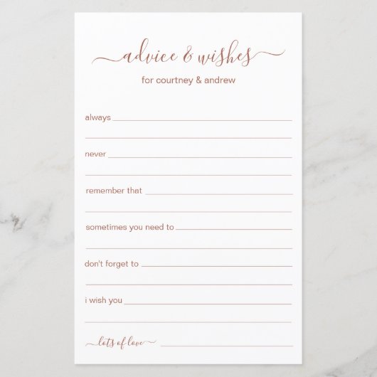 アドバイスと希望 (正面)