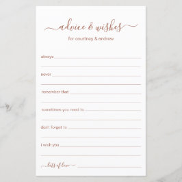 アドバイスと希望