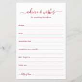 アドバイスと希望 (正面)