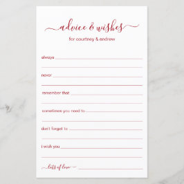 アドバイスと希望