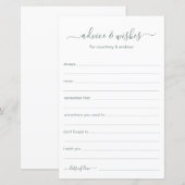 アドバイスと希望 (正面/裏面)