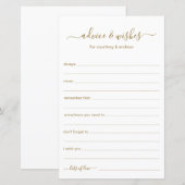 アドバイスと希望 (正面/裏面)