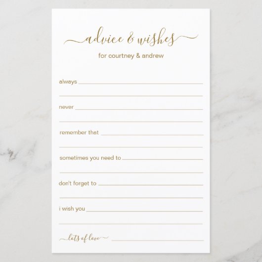 アドバイスと希望 (正面)