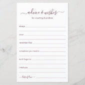 アドバイスと希望 (正面)