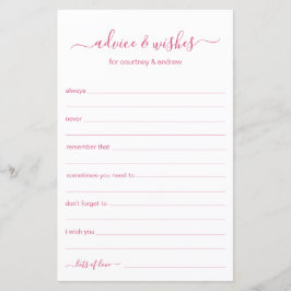 アドバイスと希望