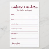 アドバイスと希望 (正面)