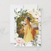 アドバイスと希望 | Boho卒業エンクロージャカード サンキューカード (裏面)