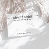 アドバイスと新しいミスターへの願いとミセス空白の。 エンクロージャーカード