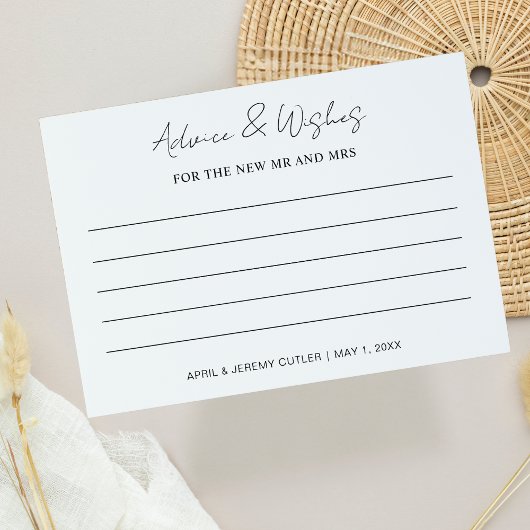 アドバイスと新しいミセス・ゲームの願い エンクロージャーカード