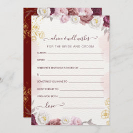 アドバイスと新郎新婦の願い シーズンカード