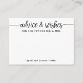 アドバイスと未来への願いそしてミセス エンクロージャーカード (正面)