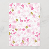 アドバイスと花嫁シャワーゲームへの願い アドバイスカード (裏面)