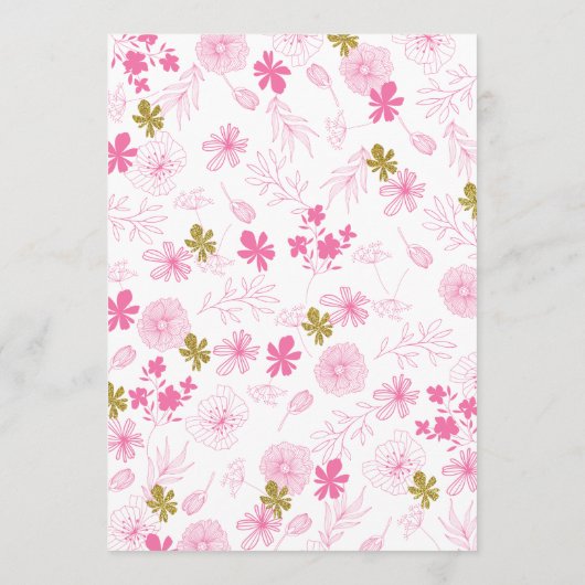 アドバイスと花嫁シャワーゲームへの願い アドバイスカード (裏面)