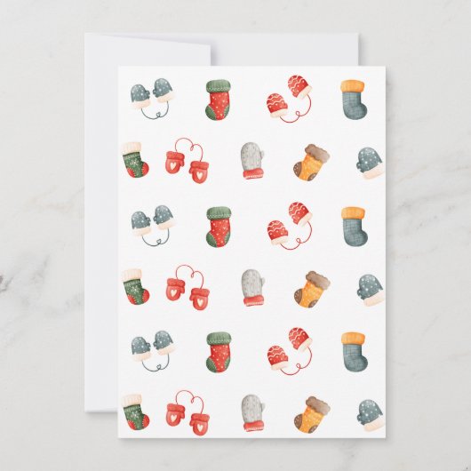 アドバイスと願いママ、クリスマスベビーシャワー ノートカード (裏面)