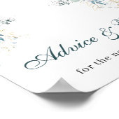 アドバイスと願い ウェディングポスターサイン ポスター (角)