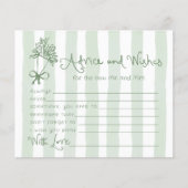 アドバイスと願いSage greenオフザマーケットカード (正面)