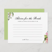 アドバイスのためのブライドメキシカンマルガリータブライダルシャワー エンクロージャーカード (正面/裏面)