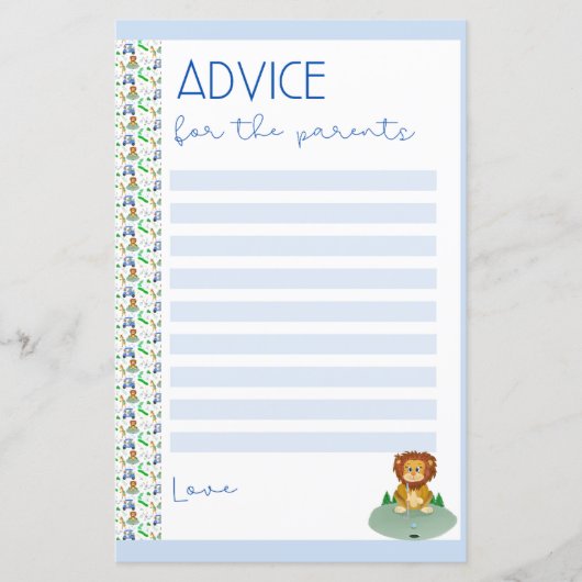 アドバイスのための両親のための象とモンキーゴルフ (正面)