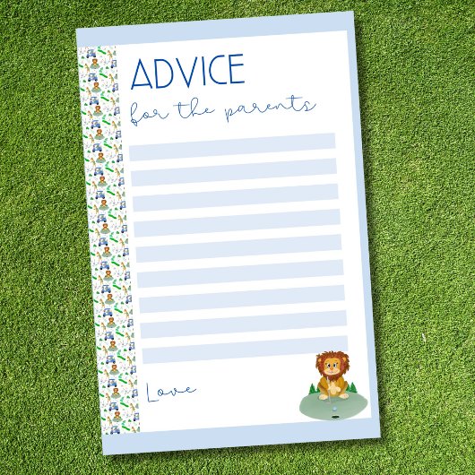 アドバイスのための両親のための象とモンキーゴルフ