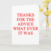 アドバイスの冗談 カード (黄色い花)