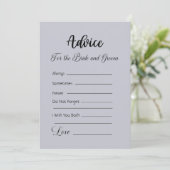 アドバイスの新郎新婦クラウドグレー 招待状 (スタンド正面)