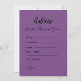 アドバイスの花嫁と花婿 招待状