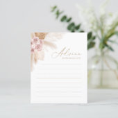 アドバイスの親のためのボホパンパスグラスベビーシャワー (スタンド正面)