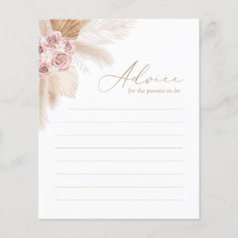 アドバイスの親のためのボホパンパスグラスベビーシャワー