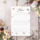 アドバイスの親のための水の色バタフライベビーショウ チラシ