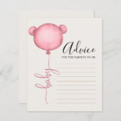 アドバイスの親への赤ちゃん赤ちゃんシャワーゲーム (正面/裏面)