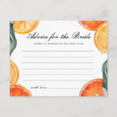 アドバイスアペロルスピリッツブライダルシャワーエンクロージャカード エンクロージャーカード (正面)