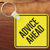 アドバイスアワードメタルスクエアキーチェーン キーホルダー (正面)