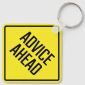 アドバイスアワードメタルスクエアキーチェーン キーホルダー (裏面)