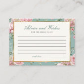 アドバイスウィズガーデンティーパーティーブライダルシャワー エンクロージャーカード (正面)