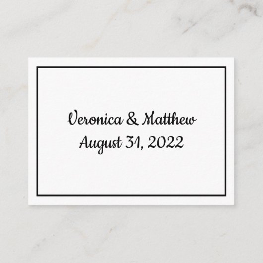 アドバイスエレガントとミセスの結婚願い アドバイスカード (裏面)