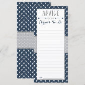 アドバイスカードお母さん行くウッドランド赤ちゃんシャワー (正面/裏面)