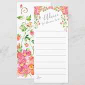 アドバイスカードお母さんTo-Be,フローラベビーシャワー (正面/裏面)