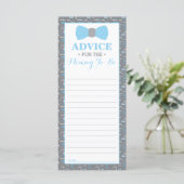 アドバイスカードのママとbe,小さな男の赤ちゃんシャワー (スタンド正面)