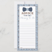 アドバイスカードのママとbe,小さな男の赤ちゃんシャワー (正面)