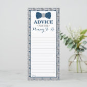 アドバイスカードのママとbe,小さな男の赤ちゃんシャワー (スタンド正面)